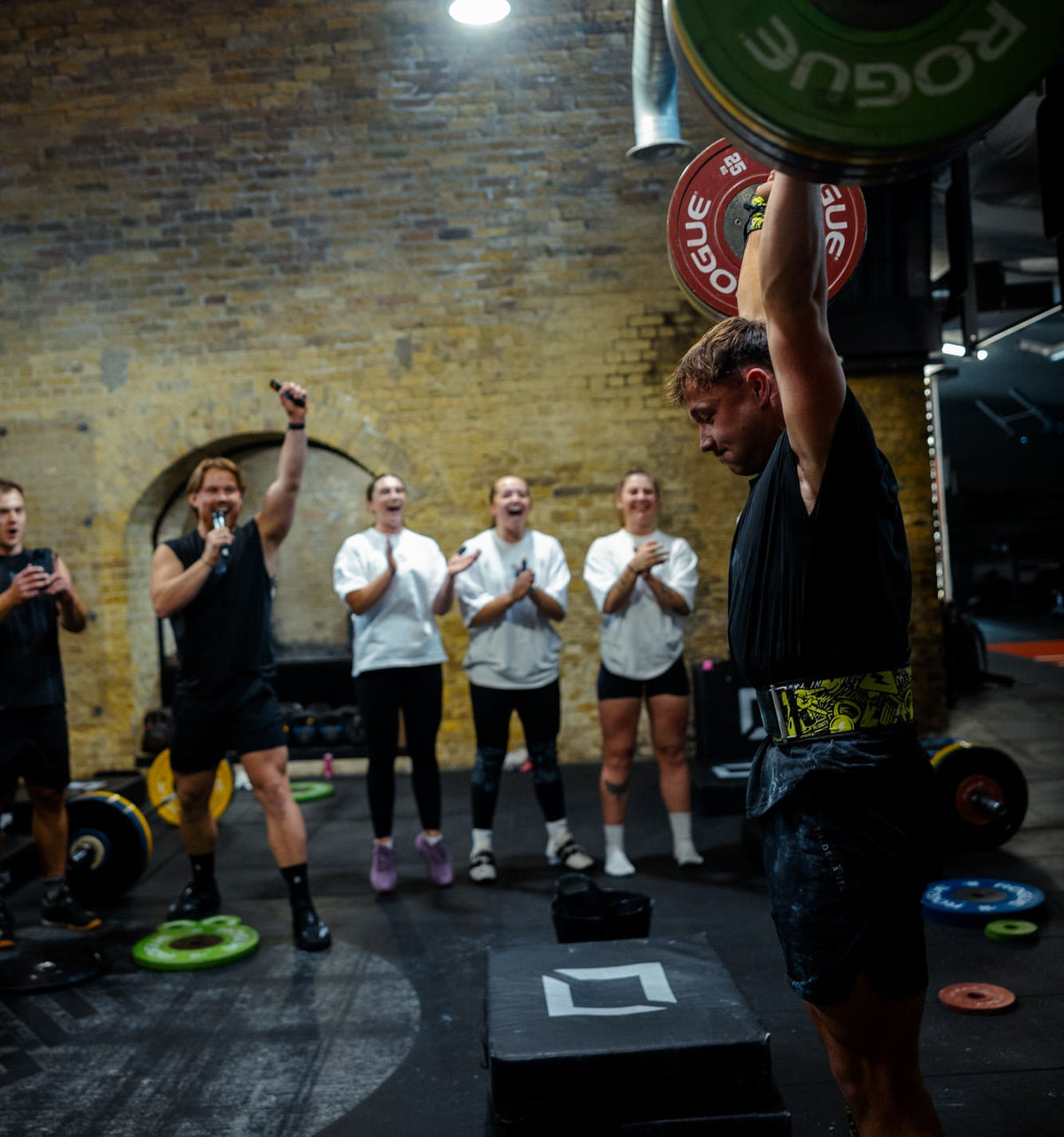 VOLT athletes together at a community event