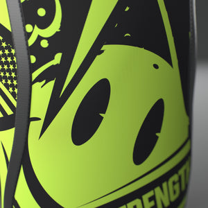 VOLT knee sleeves, Original (lime print), close-up of the printed pattern #Original