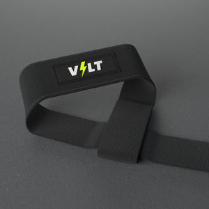 VOLT lifting straps, Original (lime bolt), close-up of the single loop #Original