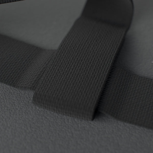 VOLT lifting straps, Original (lime bolt), close-up of the reinforced stitching #Original