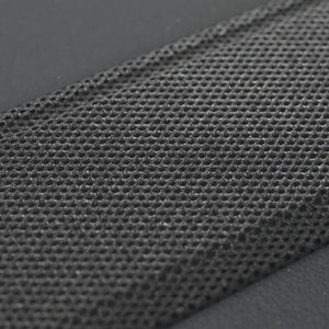 VOLT NovaBelt 4" weightlifting belt, BlackEdition (black VOLT logo on black), close-up of the mesh lining #NovaBeltBlackEdition